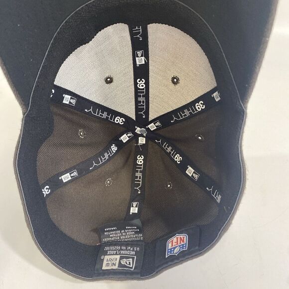 New Era 39Thirty Hat Cap Cleveland Browns Embroidered Medium Large M/L Fitted - Picture 7 of 9